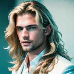 Long Wavy Blonde Hairstyle profile picture for men
